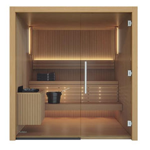 Sauna Intérieur Moderne Libera Glass d'Auroom 