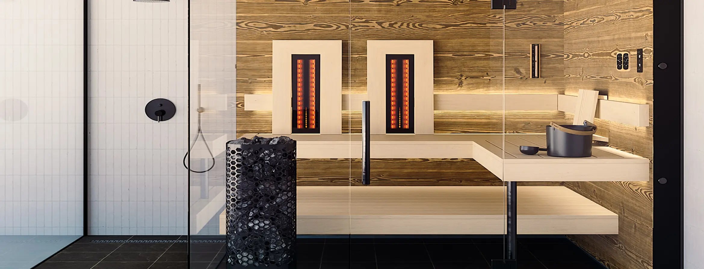 Custom Infrared Sauna - Modern design