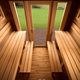 Scandinavian Boreal Glass Thermowood Outdoor Cabin Sauna