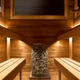 Scandinavian Boreal Glass Thermowood Outdoor Cabin Sauna