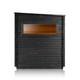 Scandinavian Boreal Glass Thermowood Outdoor Cabin Sauna