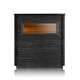 Scandinavian Boreal Glass Thermowood Outdoor Cabin Sauna