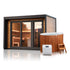 Sierra M Cabin Sauna With Huum Hive Mini WIFI Heater & 2 Person Cold Plunge Bundle