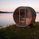 Finnmark Infrared & Traditional Finnish Barrel Sauna (6x6)