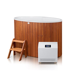 Terra M Cabin Sauna With Huum Hive Mini WIFI Heater & 2 Person Cold Plunge Bundle