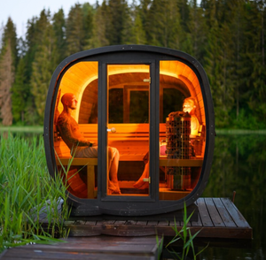 Scandinavian Equinox Outdoor Cube Sauna (7'6 x 7'6")