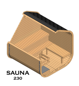 Scandinavian Haus Mini Person Outdoor Cube Sauna