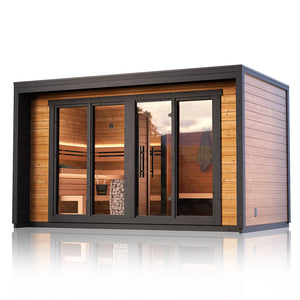 Terra L Outdoor Cabin Sauna With Lounge Room