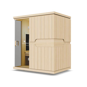 Sauna Infrarouge Full-Spectrum Sunlighten mPulse cONQUER  pour 3 Personnes - Eucalyptus 