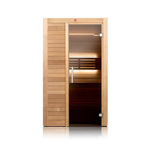 Harvia UTU Medium | 2 Person Finnish Indoor Sauna With The Wall 6KW Heater