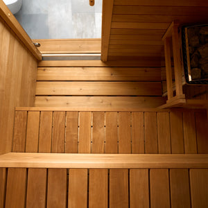 Harvia UTU Large | 2-3 Person Finnish Indoor Sauna With The Wall 6KW Heater