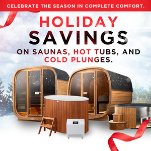 Terra M Cabin Sauna With Huum Hive Mini WIFI Heater & 2 Person Cold Plunge Bundle