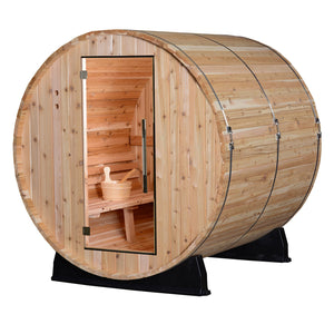 Almost Heaven Pinnacle 4 Person Classic Barrel Sauna (6'x6')