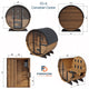 Finnmark Infrared & Traditional Finnish Barrel Sauna (6x6)