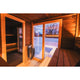 Terra S Modern Cabin Sauna With Huum Hive Mini WIFI Heater & Wood-Fired Hot Tub Bundle