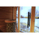 Scandinavian Mirror Round Cube Outdoor Cabin Sauna For 2-4 People