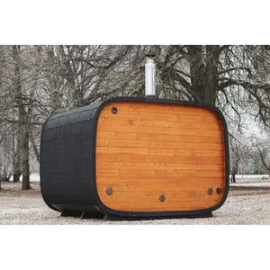 Echo Large Cube Outdoor Cabin Sauna For 6-8 People (Facing Benches)