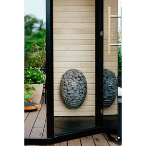 Hele Glass Mini Modern Outdoor Sauna by Haljas
