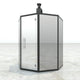 Hele Glass Single Luxury Outdoor Sauna by Haljas