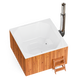 
Bains Scandinaves Carrés à Chauffage au Bois (6-8 Personnes)