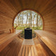 Scandinavian Solstice 6 Person Outdoor Barrel Sauna (7x7)