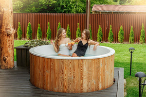 Scandinavian Circular Wood-Fired Hot Tubs (4-6 People)