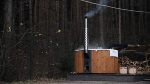 Scandinavian Circular Wood-Fired Hot Tubs (6-8 People)