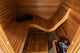 Sauna Finlandais Ergonomique Baia avec Bancs Wave d'Auroom 